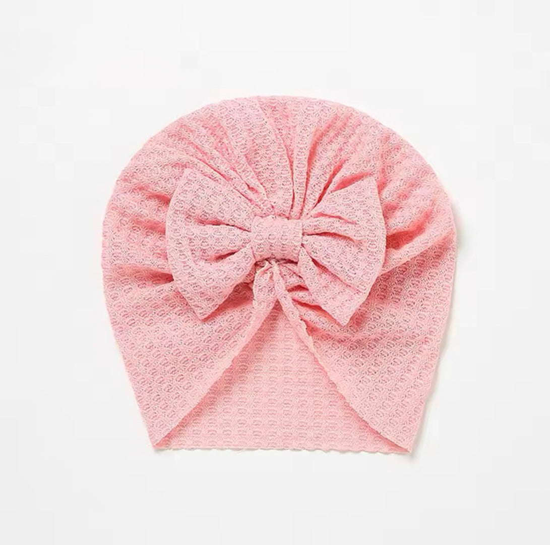 pink baby turban