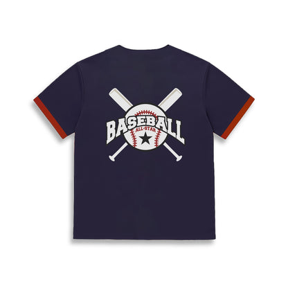 Navy Blue Baseball Jersey
