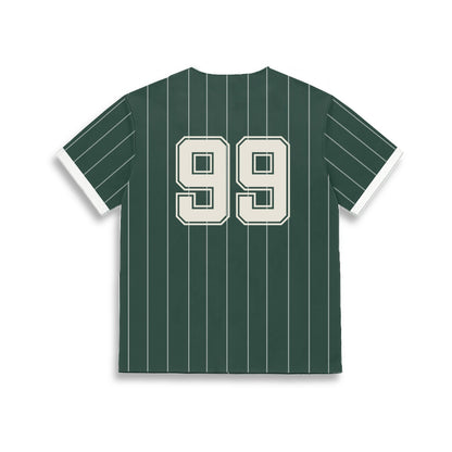 Green striped Baseball Jersey