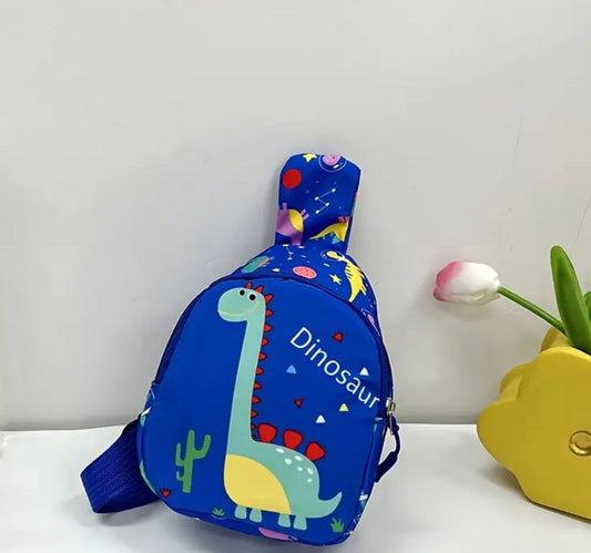 Blue Dino Crossbody Bag