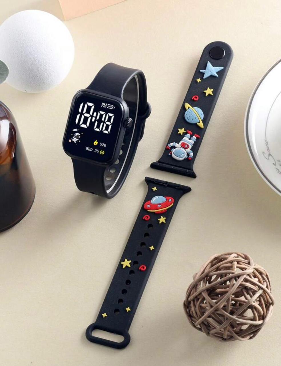 Black Astronaut smart watch