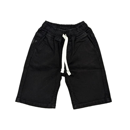 Black Denim Shorts