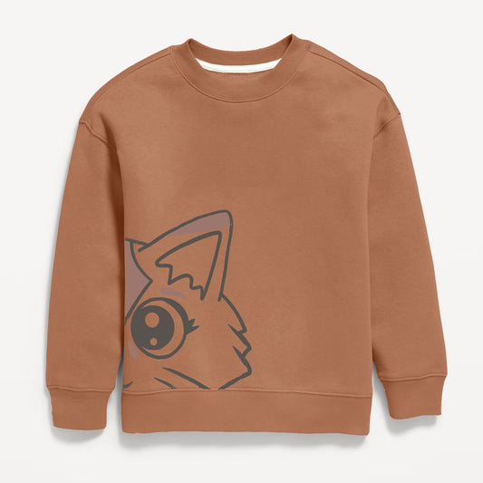Cat Graphic Sweatshirt