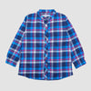 Blue Flannel Check Top
