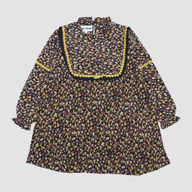 Black Floral Printed Top