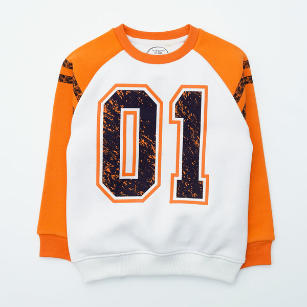 Orange Raglan Sweatshirt