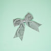 Velvet bow hairclip